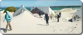 Dune-swallowed ghost resort at Plaatjieskraalbaai